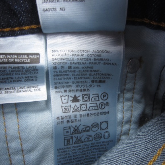 Levis 541 Jeans Mens 31x34 Blue Athletic Taper Fit Stretch Dark Wash Denim - Picture 15 of 16